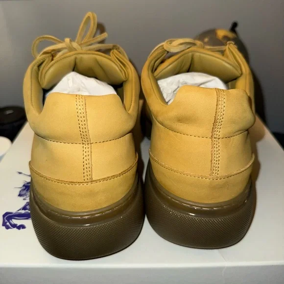 Burberry Creeper Manilla Leather Lace Up Derby Shoes display picture 2